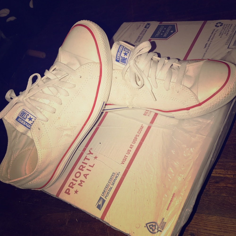 Converse, white, size 11